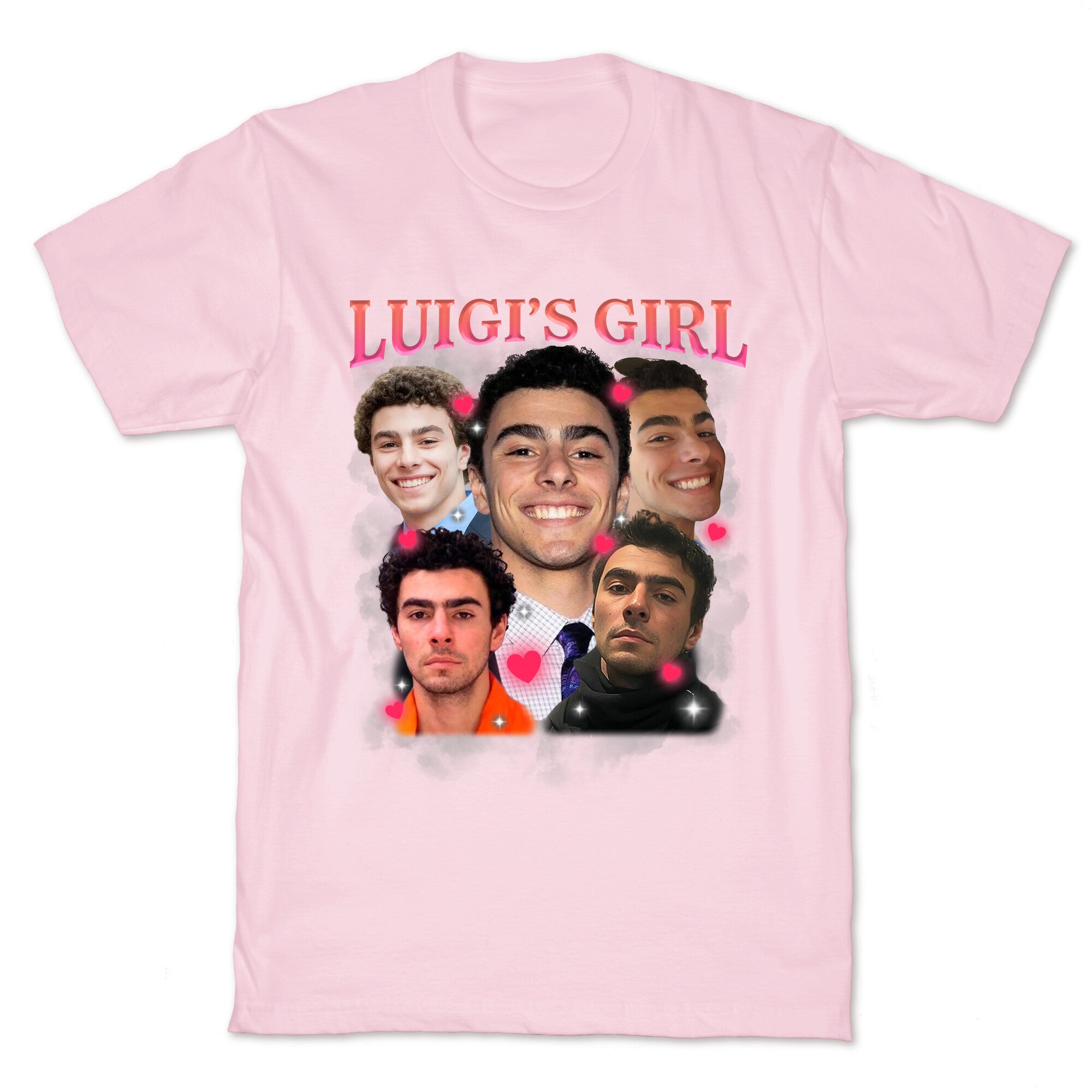 Luigis Girl Mangione Valentines Day T-Shirt